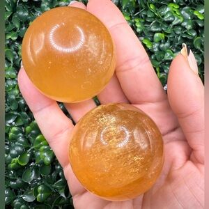 High Quality, Gemmy Honey Calcite Sphere 45mm
